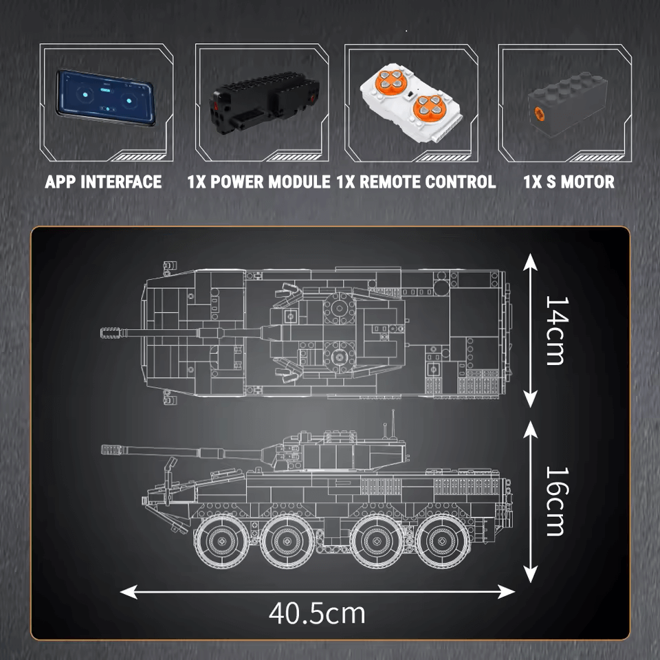 Remote Controlled Tank Destroyer 1292pcs