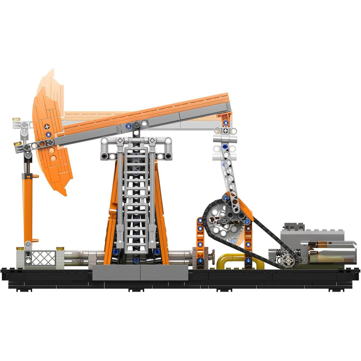 Motorised Mechanical Oil Rig 839pcs