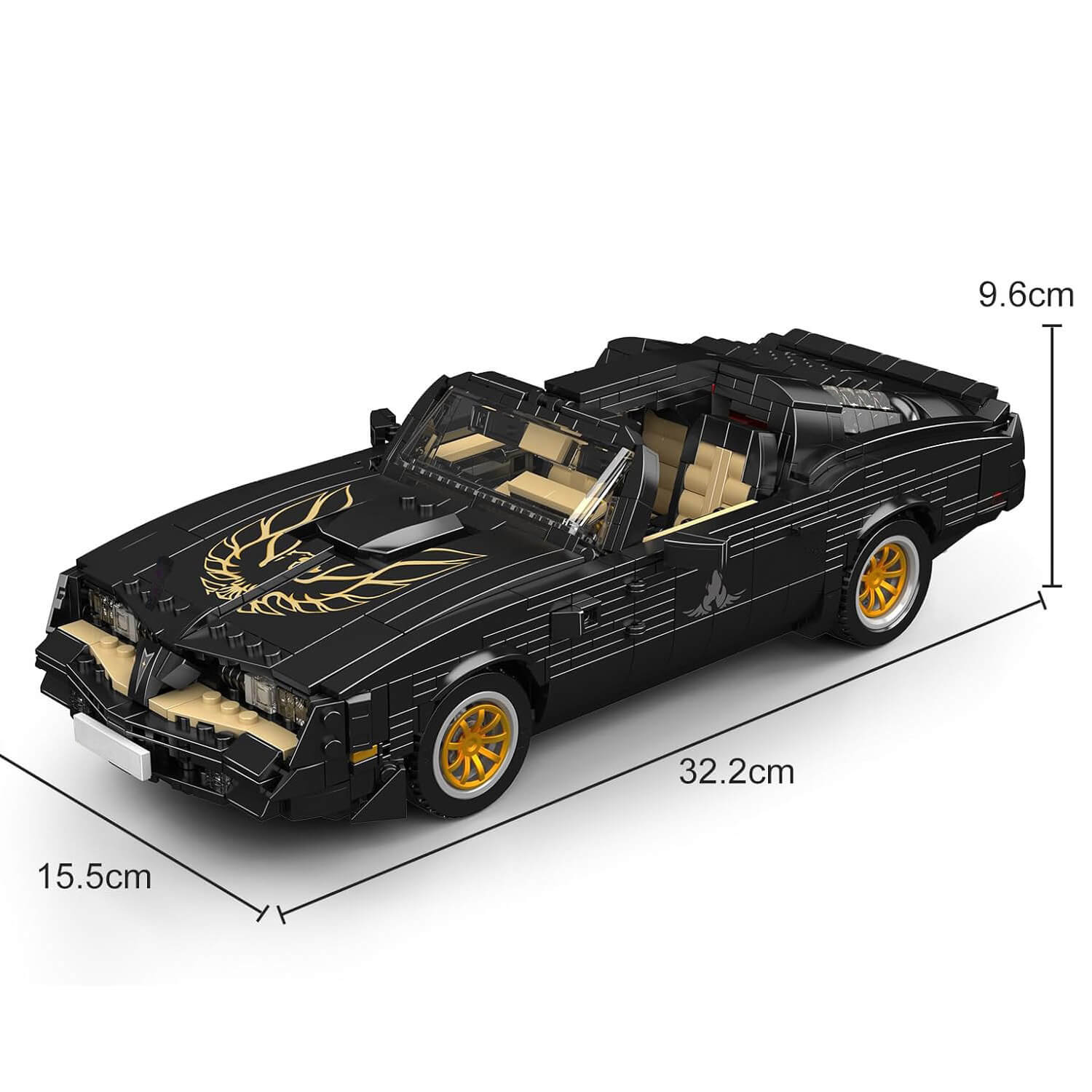 70s Convertible American Muscle 1556pcs