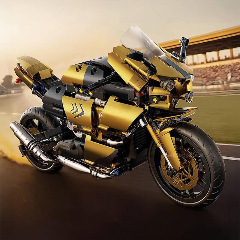 METALLIC GOLD SPORTS BIKE | 544PCS