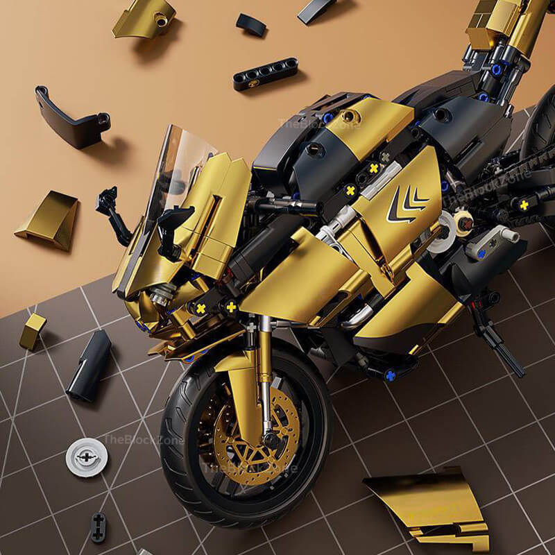 METALLIC GOLD SPORTS BIKE | 544PCS
