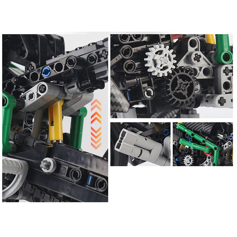 CARBON MOTORBIKE | 639PCS