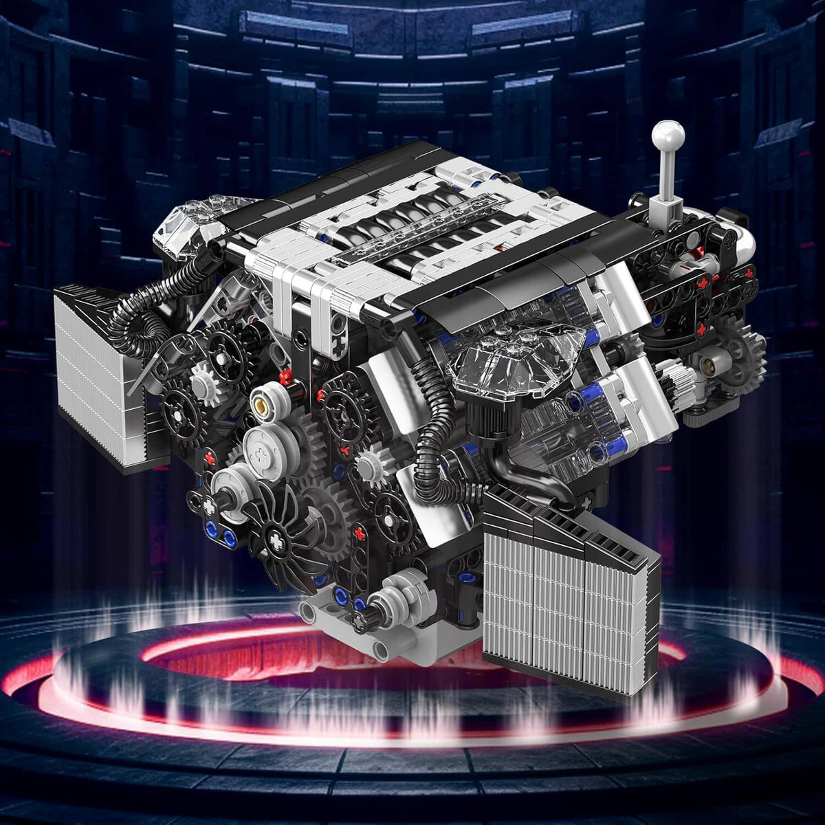 Twin Turbo W12 German Engine 870pcs
