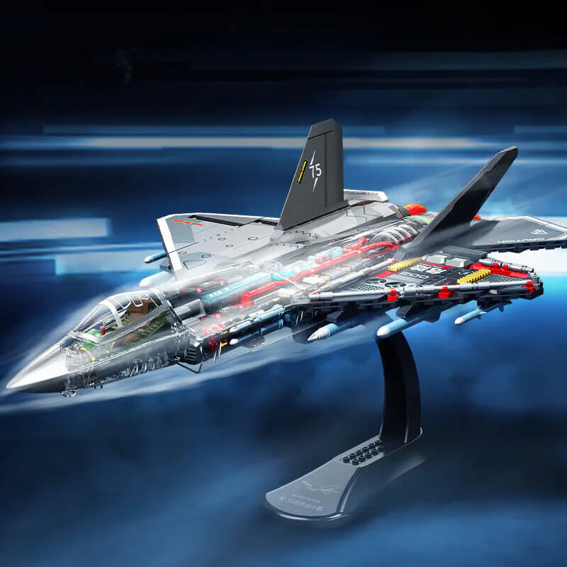 Transparent J-35 Tactical Jet 1322pcs