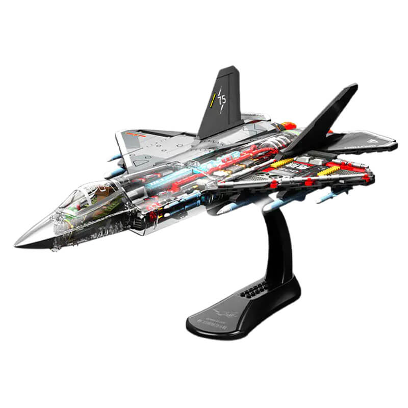 Transparent J-35 Tactical Jet 1322pcs
