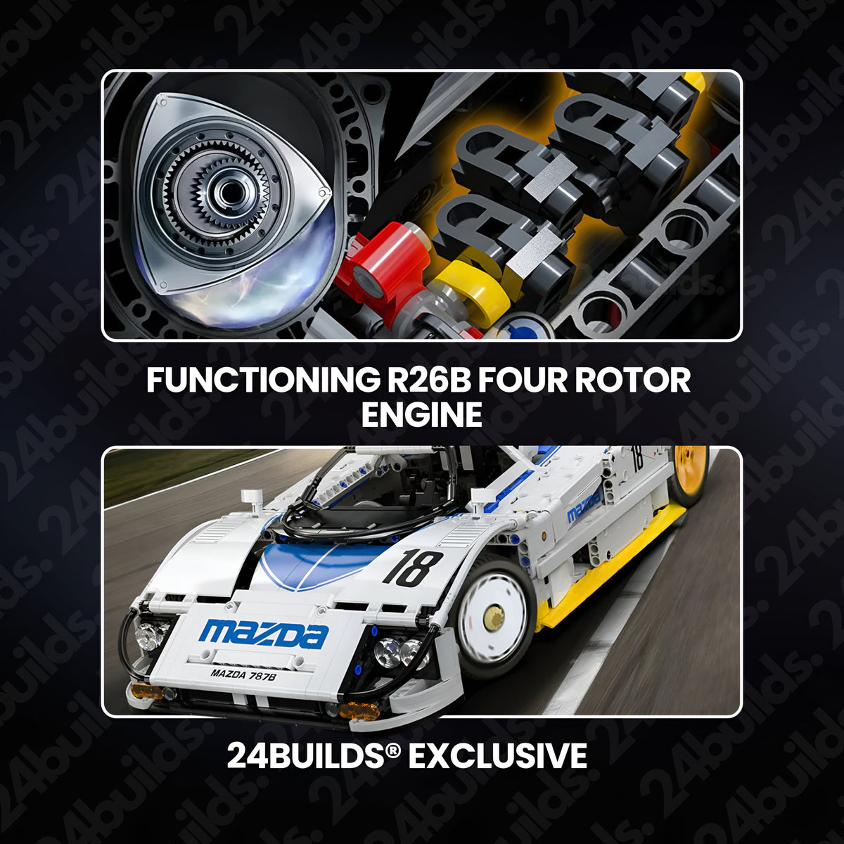 REMOTE CONTROLLED MAZDA 787B | 1796PCS