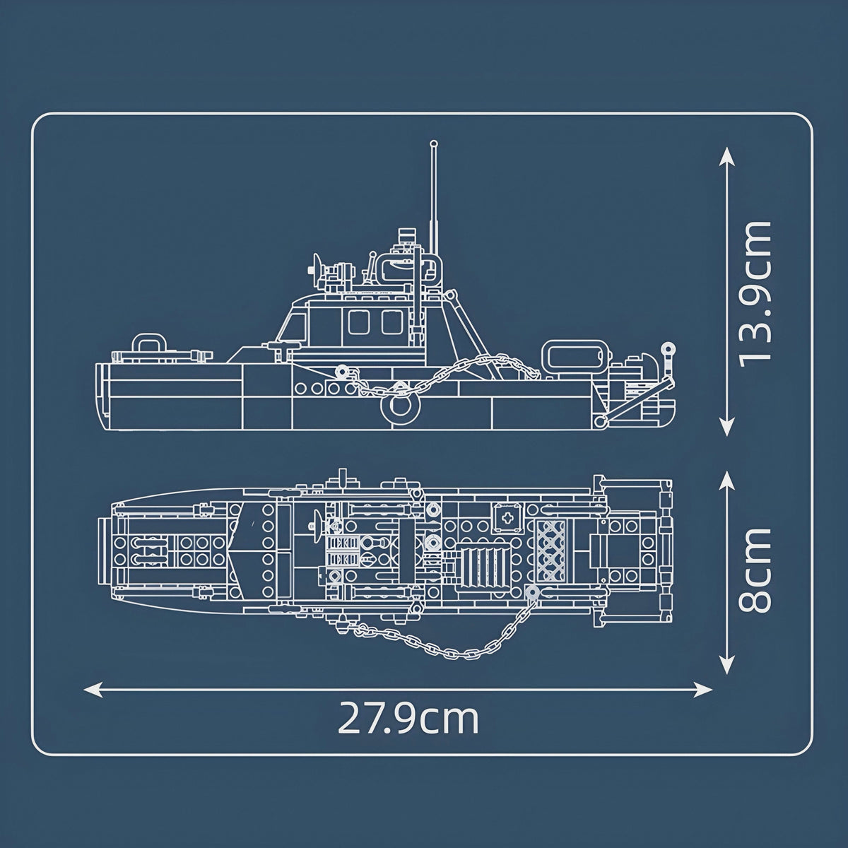 POLICE BOAT | 416PCS