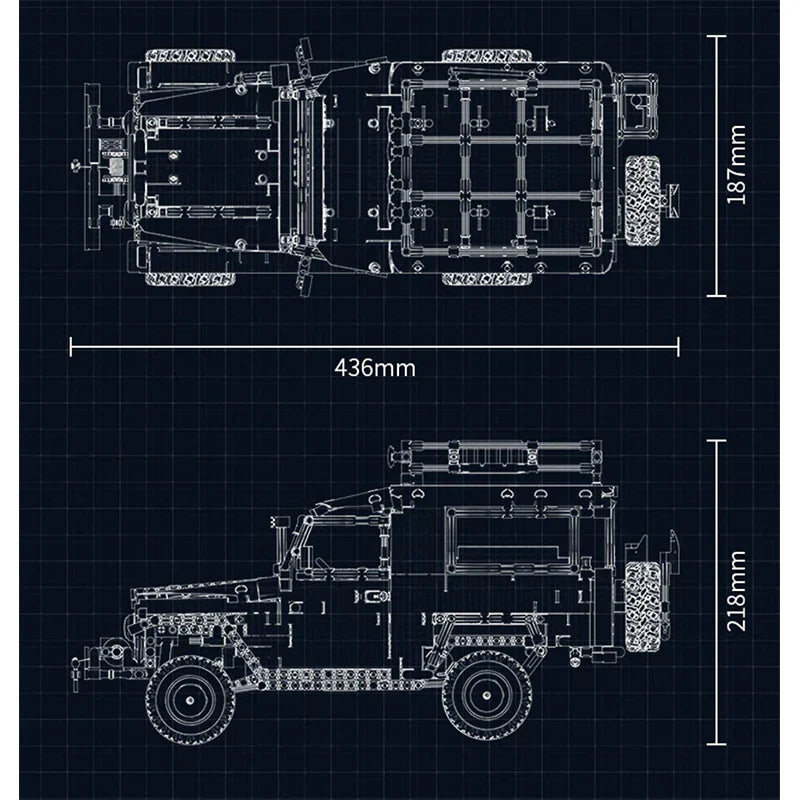 REMOTE CONTROLLED FJ40 LAND CRUISER | 2101PCS