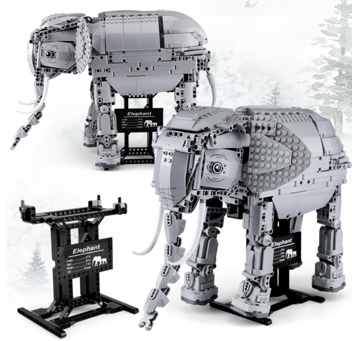 Remote Controlled Elephant 1542pcs