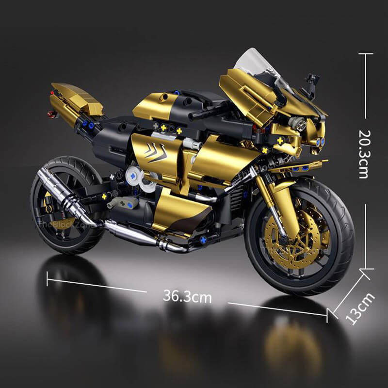 METALLIC GOLD SPORTS BIKE | 544PCS