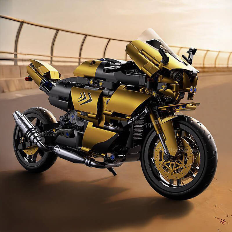 METALLIC GOLD SPORTS BIKE | 544PCS