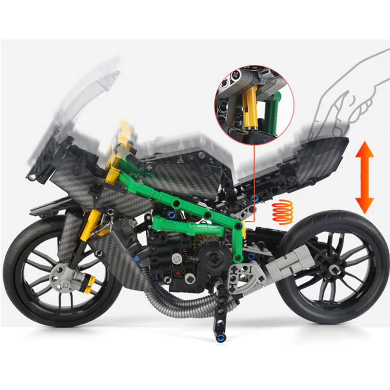 CARBON MOTORBIKE | 639PCS